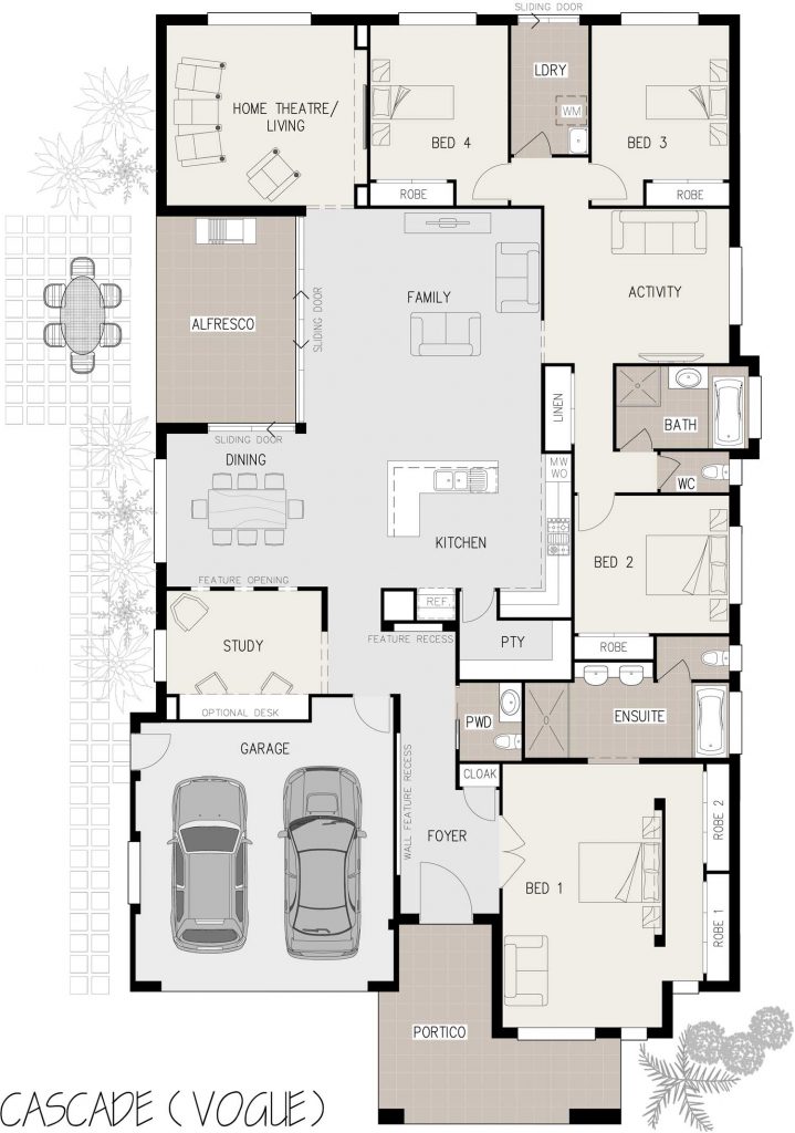Floorplan - Cascade I Home Design - Single Storey