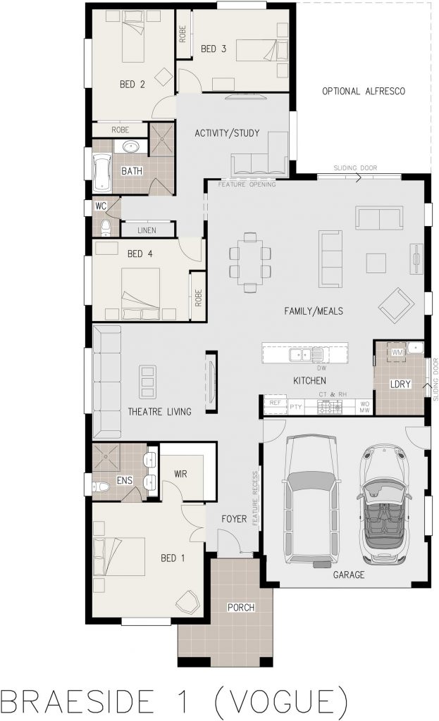 Floorplan - Braeside Home Design - Single Storey