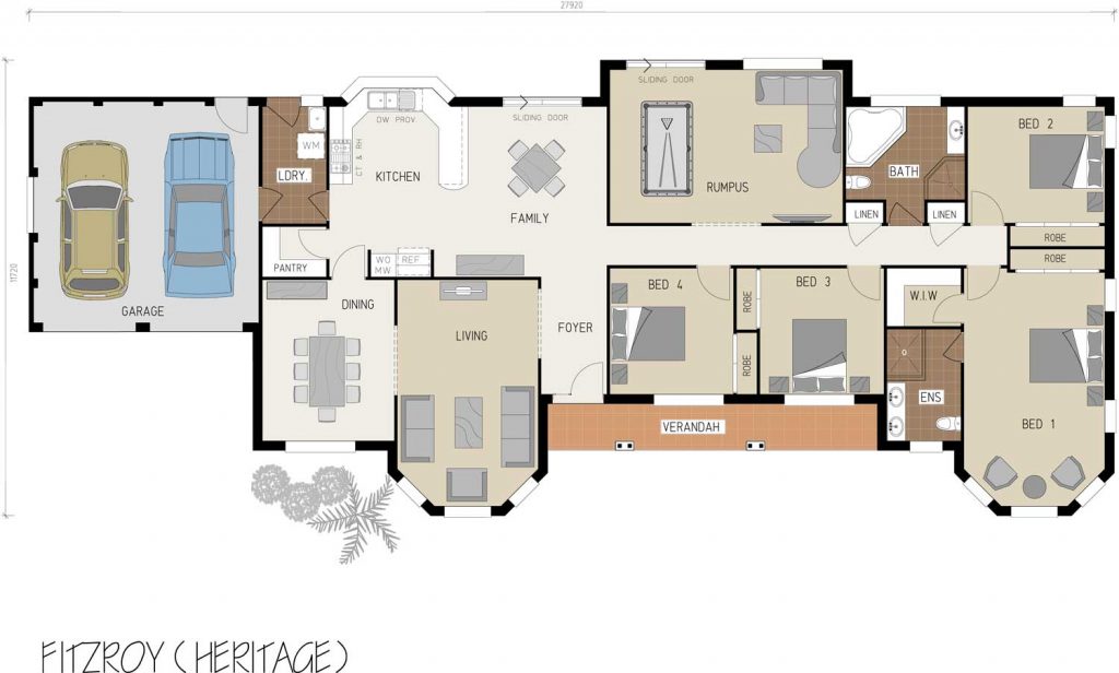 Floorplan - Fitzroy Home Design - Single Storey