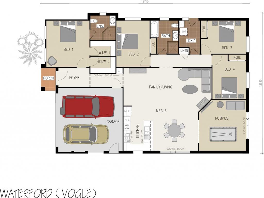 Floorplan - Waterford Home Design - Single Storey