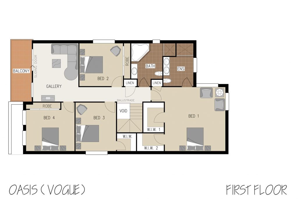 Floorplan - Oasis Home Design | First Floor - Double Storey