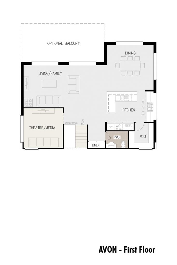 Floorplan - Avon Home Design | First Floor - Split Level