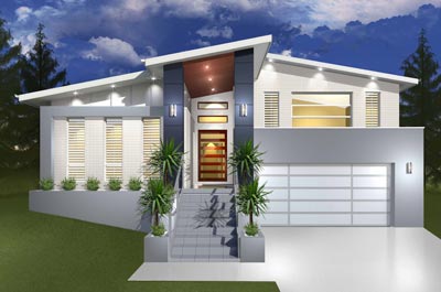 Denman Home Design - Split Level | Marksman Homes - Illawarra Home Builder