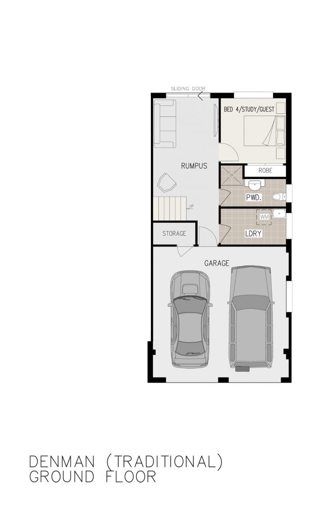 Floorplan - Denman Home Design | Ground Floor - Split Level