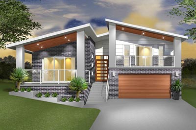 Hinchinbrook Home Design - Split Level | Marksman Homes - Illawarra Home Builder