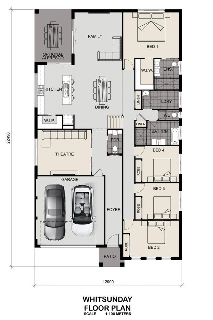 Floorplan - Whitsunday Home Design | Split Level